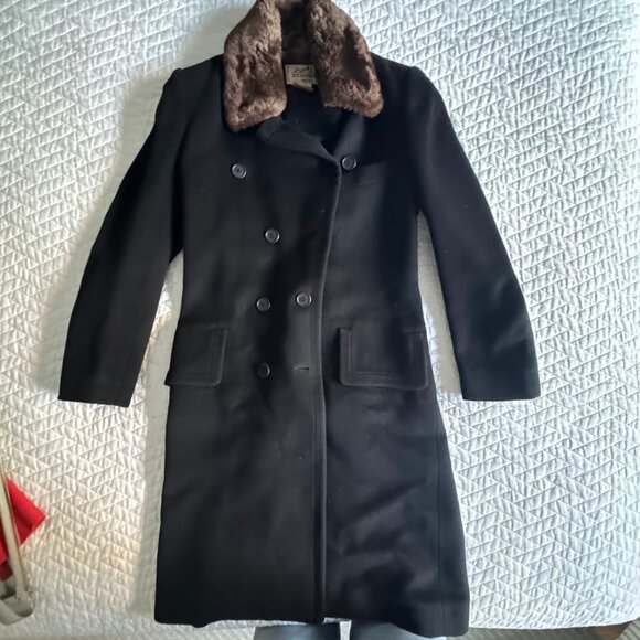 Vintage Hermès Paris Wool & Shearling Coat (Size 36) Stunning and timeless Hermè - Picture 1 of 6